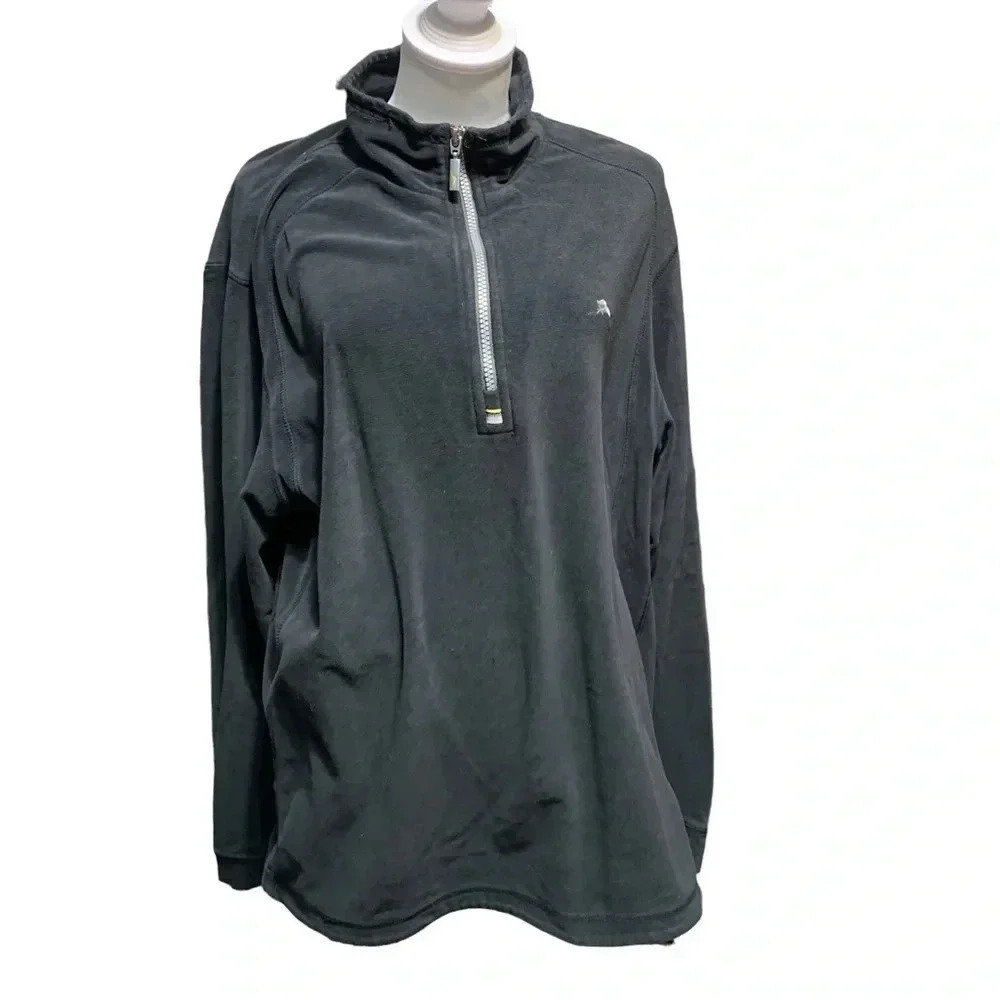 TOMMY Bahama men's large soft blue fleece pullover